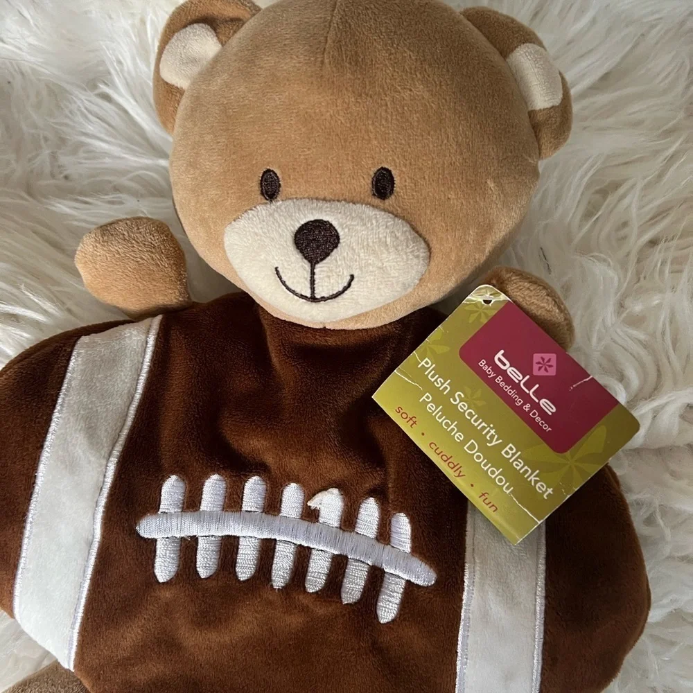 Belle Teddy Bear Football Security Plush